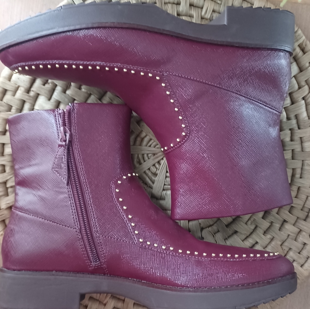 Lingoberry womens ankle boots 8 boho western lagenlook goth vampire whymsygot 81 - Picture 7 of 7